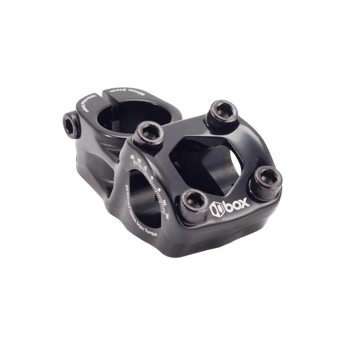 Box Two Top Load 1" Stem Black
